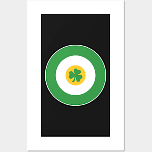 Irish Shamrock Target Posters and Art